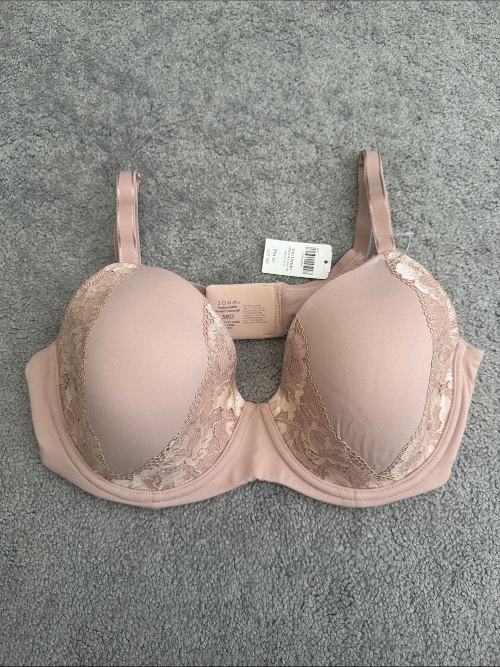 Soma NWT Embraceable Perfect Coverage Bra 38D